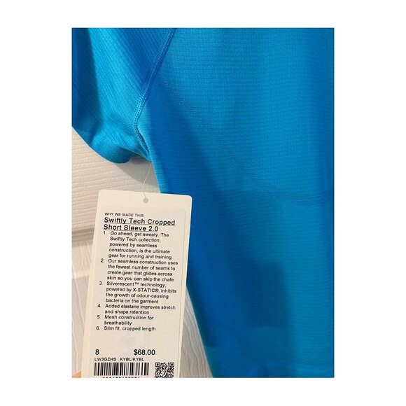 lululemon Swiftly Tech Cropped Short-Sleeve Shirt 2.0 - Picture 4 of 4
